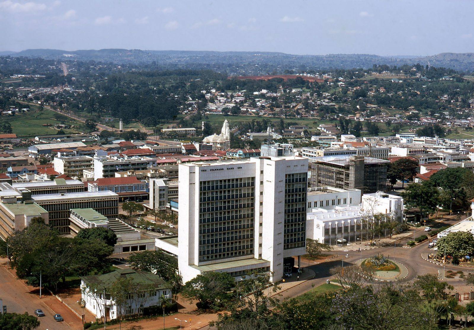 Aerial view of Kampala, Uganda